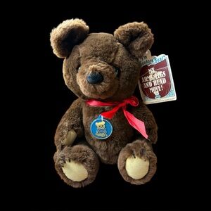 Dakin 1981 Vintage Theodore Teddy Bear Jointed 11” NWT Plush Doll